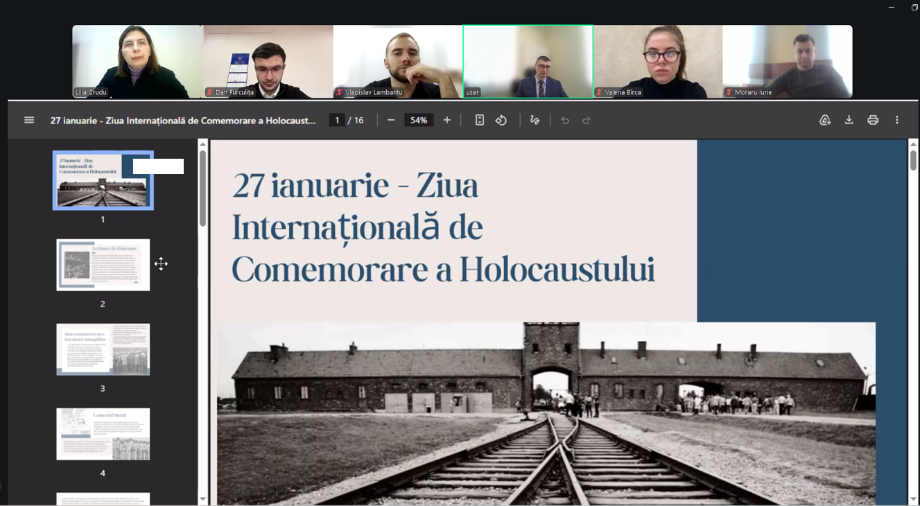 Lecție publică în cadrul Săptămânii Memoriei Victimelor Holocaustului