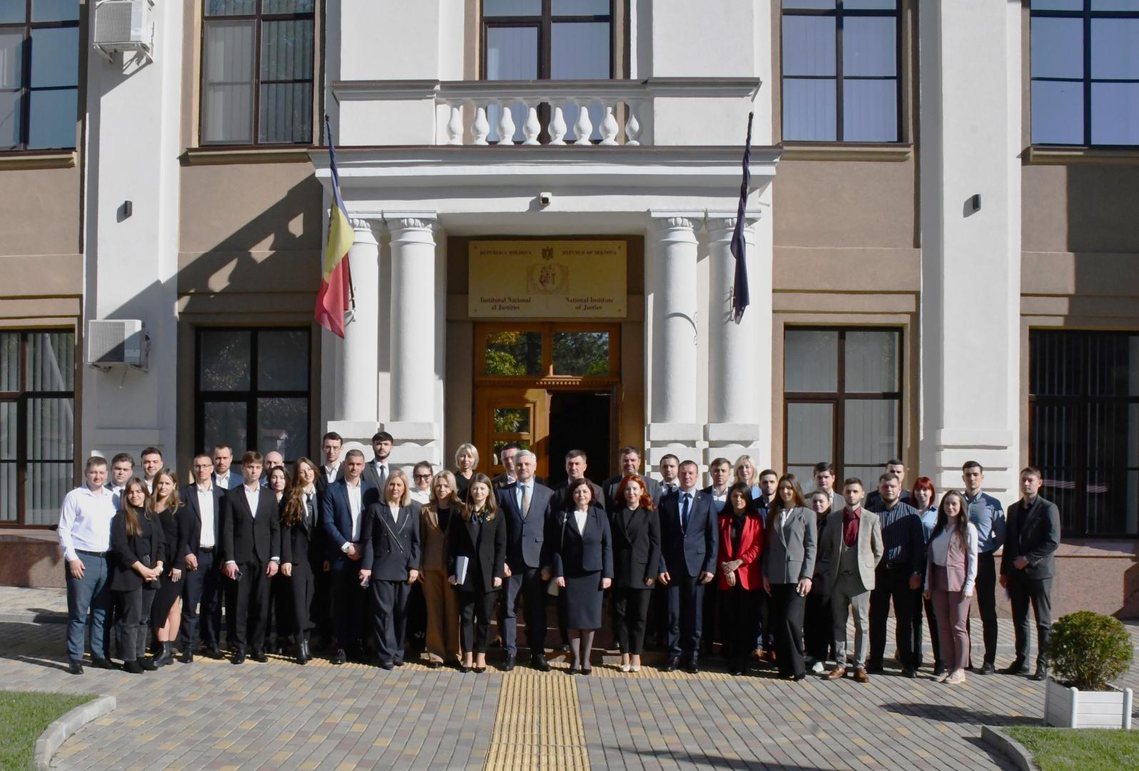 Cursul de formare inițială a candidaților la funcțiile de judecător și de procuror, lansat la Institutul Național al Justiției