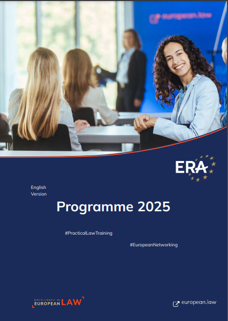 ERA training activities, available for judges and prosecutors from the Republic of Moldova